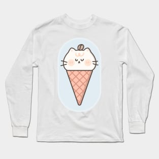 Cute Icecat - Cute illustrtion Long Sleeve T-Shirt